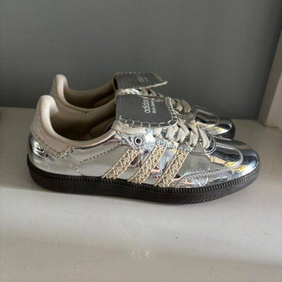 adidas Samba x Wales Bonner Low Silver Metallic - Picture 4 of 6